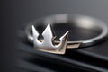 Korona ring in sterling silver with crown symbol representing light and hope
