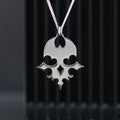Sterling silver player emblem necklace