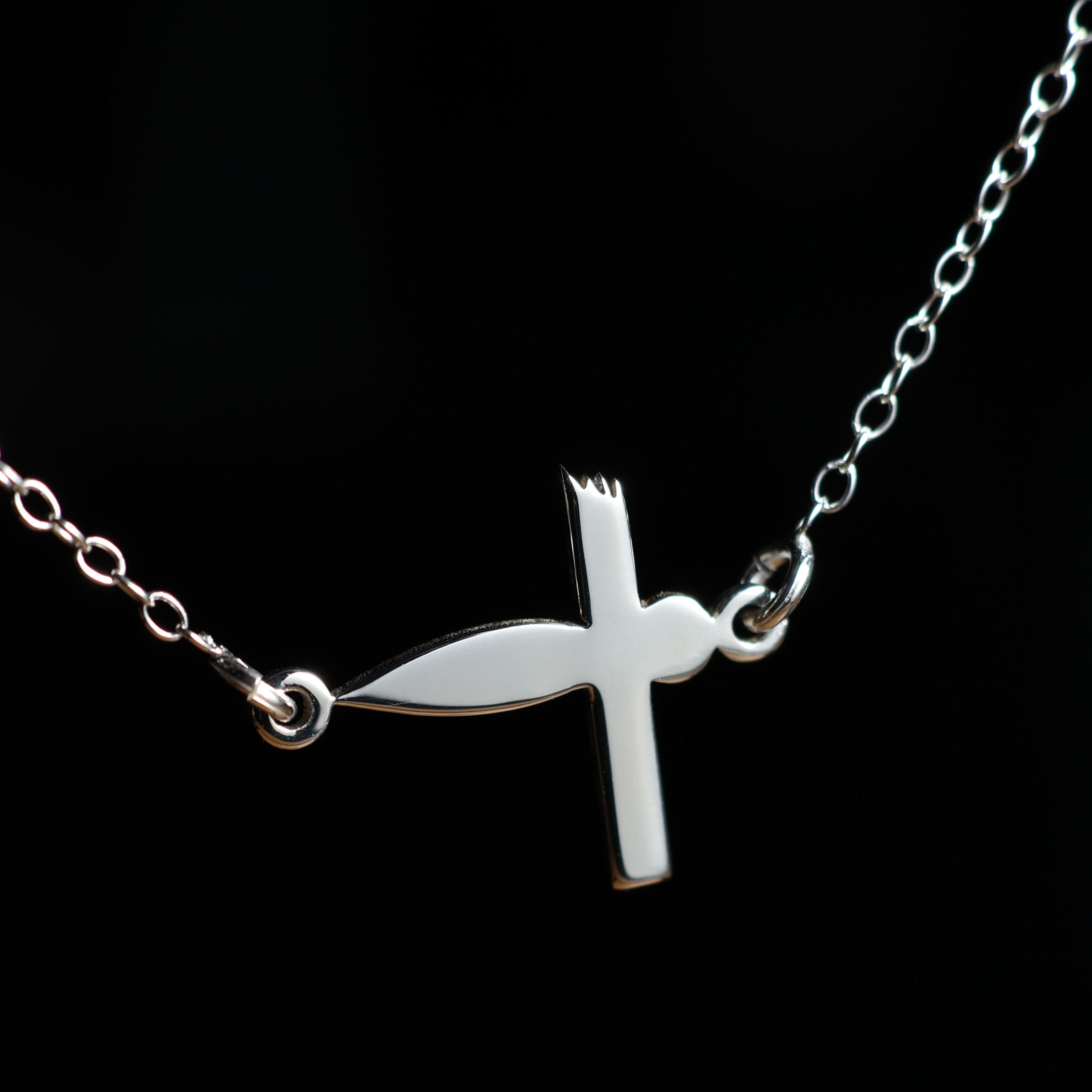 Sterling silver shikigami necklace