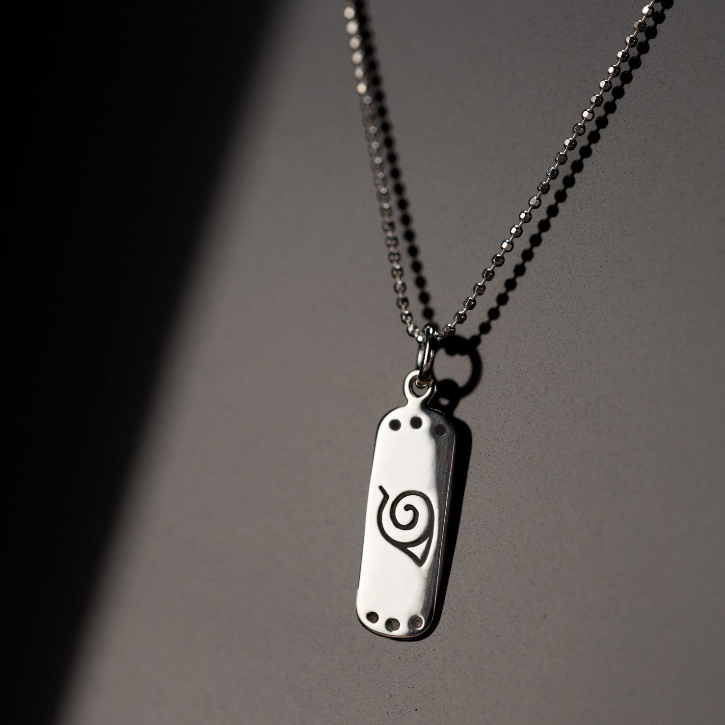 Leaf village emblem necklace