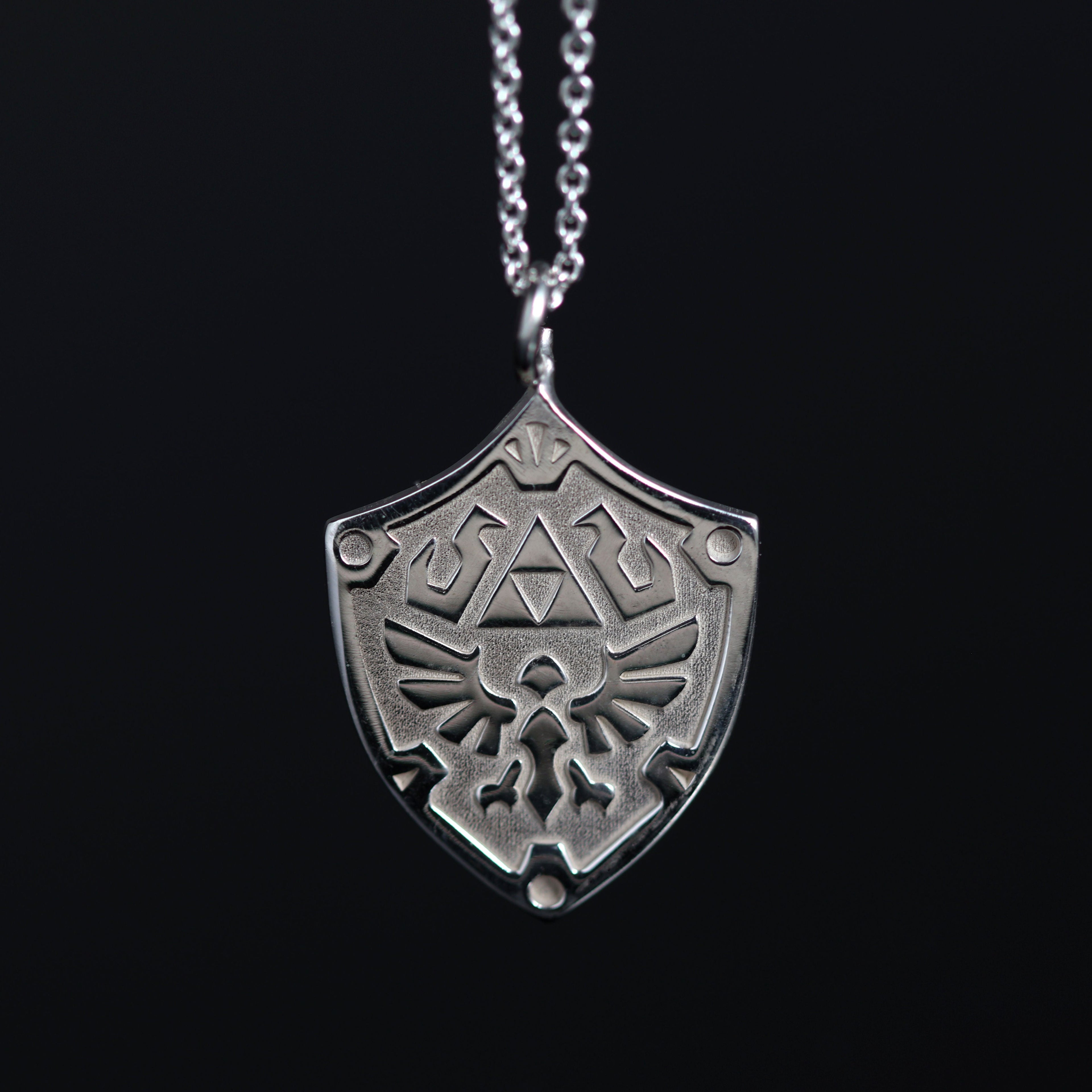 Full view of tate necklace in sterling silver
