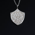 Close-up of tate necklace pendant